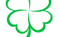 12 Cute Four Leaf Clover Printable Templates (Free!) - Cassie within Four Leaf Clover Template Free Printable