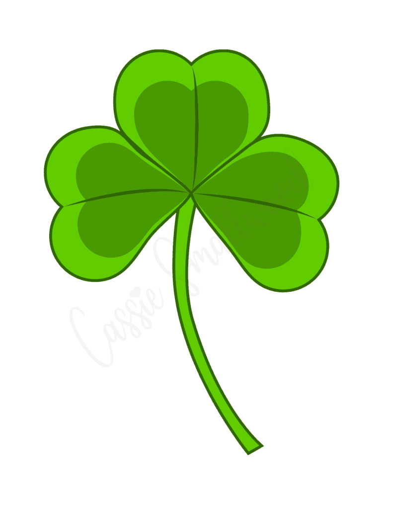 12 Unique Shamrock Templates (Free Printable) - Cassie Smallwood with regard to Free Printable 3 Leaf Clover Template