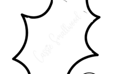 14 Holly Leaf Templates - Cassie Smallwood for Printable Holly Leaf Template
