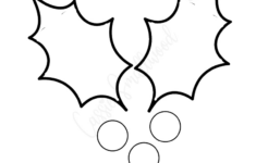 14 Holly Leaf Templates - Cassie Smallwood in Free Printable Holly Leaf Template
