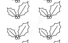 14 Holly Leaf Templates - Cassie Smallwood pertaining to Printable Holly Leaf Template