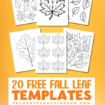 20 Free Printable Fall Leaf Templates For Kids   Prudent Penny Pincher In Free Printable Fall Leaves Template