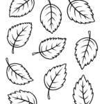 20 Free Printable Fall Leaf Templates For Kids   Prudent Penny Pincher Within Fall Leaves Printable Black And White