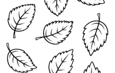 20 Free Printable Fall Leaf Templates For Kids - Prudent Penny Pincher within Fall Leaves Printable Black And White