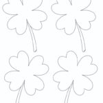 3 Free Printable Four Leaf Clover Outlines In Four Leaf Clover Printable Template