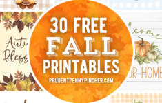 30 Free Fall Printables For Fall Decorating - Prudent Penny Pincher intended for Free Printable Fall Pictures Autumn Leaves