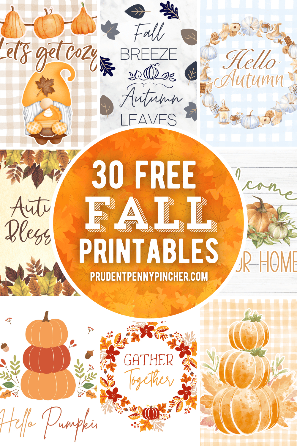 30 Free Fall Printables For Fall Decorating - Prudent Penny Pincher intended for Free Printable Fall Pictures Autumn Leaves
