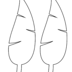 37 Printable Leaf Templates, Outlines & Shapes (Free)   World Of In Banana Leaf Template Printable