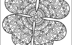 4 Leaf Clover Coloring Pages - Tree Valley Academy within 4 Leaf Clover Printable Template