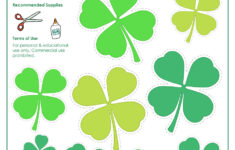 4-Leaf Clover Templates pertaining to Four Leaf Clover Printable Template