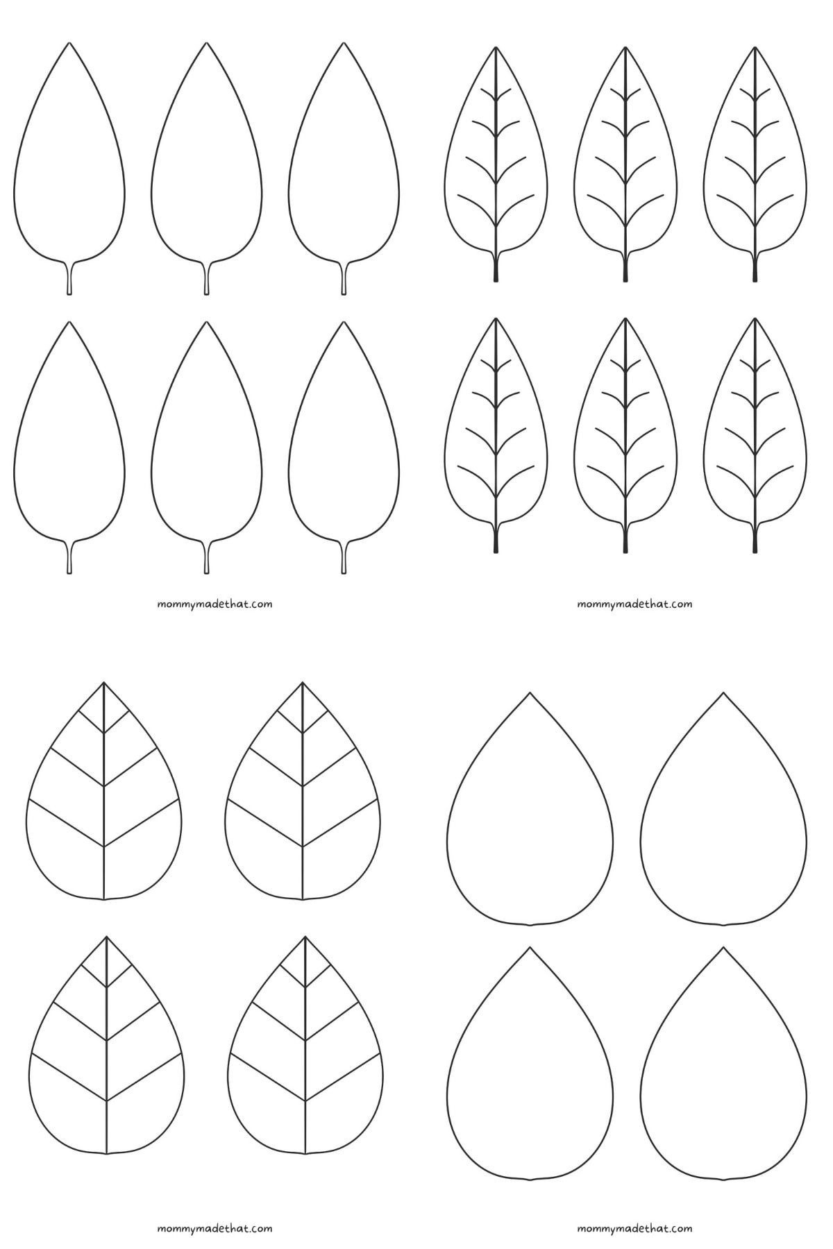 9 Leaves Ideas | Leaf Template, Printable Leaves, Leaf Template in Small Leaf Template Printable