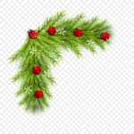Christmas Corner Green Pine Leaf, Christmas, Corner, Pine Png And With Green Christmas Leaves