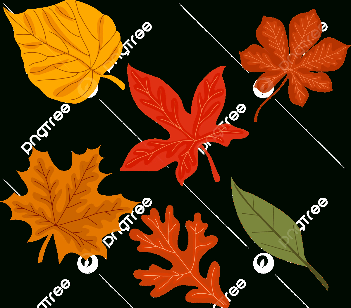 Cute Autumn Leaves Vector, Autumn Clipart, Leaves Clipart, Autumn for Fall Leaves Clip Art Free Printable