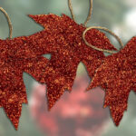 Diy Leaf Ornament Intended For Christmas Leaves Decor