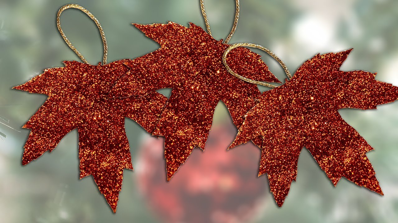 Diy Leaf Ornament intended for Christmas Leaves Decor