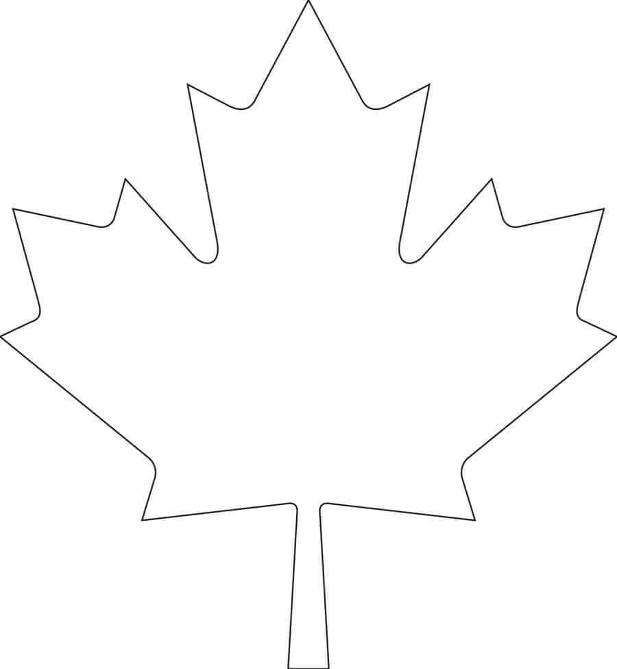 Downloadable Maple Leaf Template For Your Canada Day Crafts throughout Large Maple Leaf Template Printable
