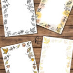 Fall Borders Free Printable Paper With Autumn Leaves   Hand Pertaining To Free Printable Fall Leaves Borders
