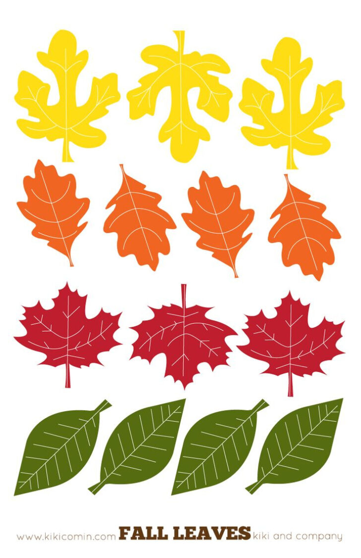 Printable Fall Leaves Template