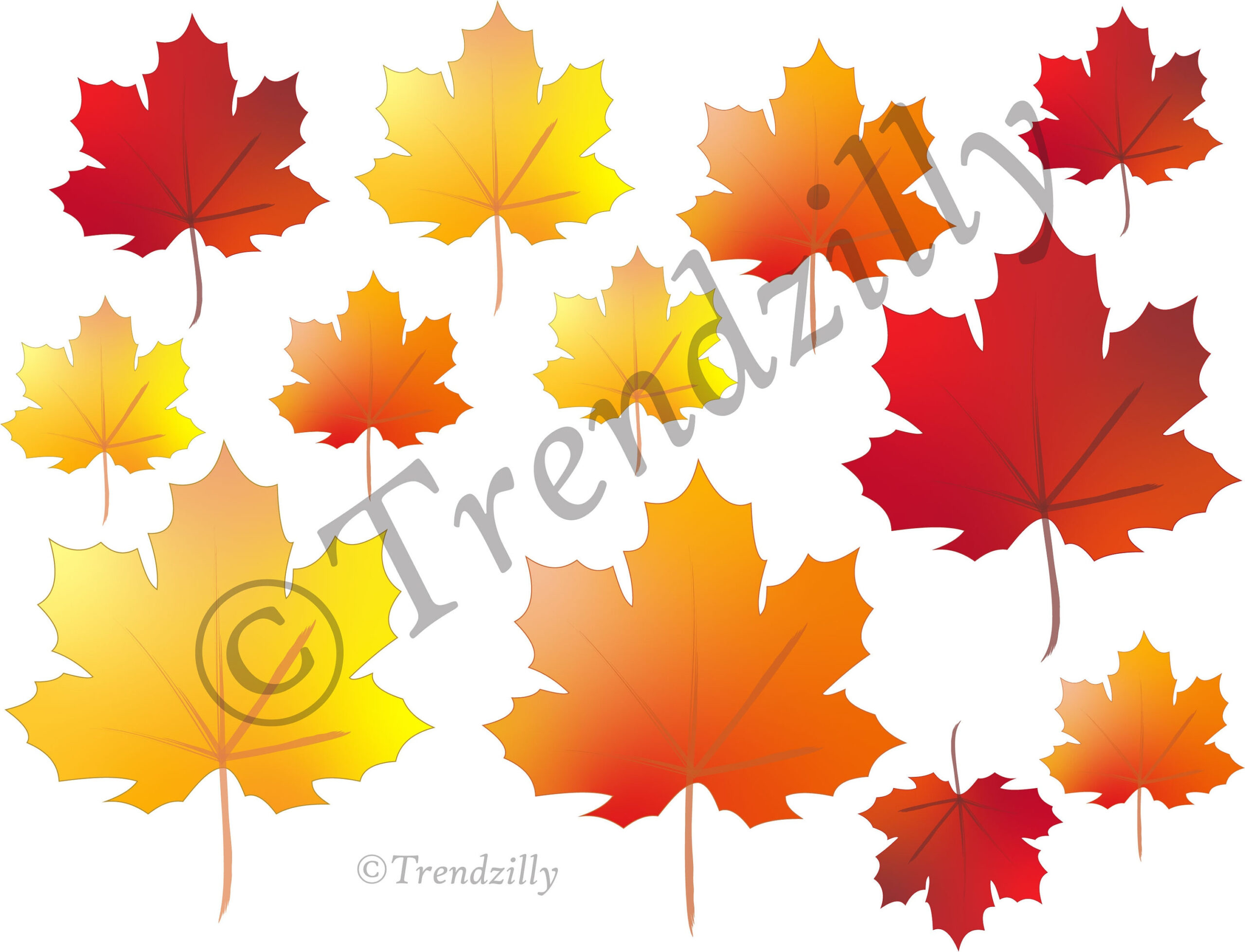 Fall Leaf Printable, Thanksgiving Decorations, Oktoberfest pertaining to Printable Fall Leaves Decorations