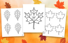 Fall Leaf Template - Free Printables inside Printable Fall Leaves Template