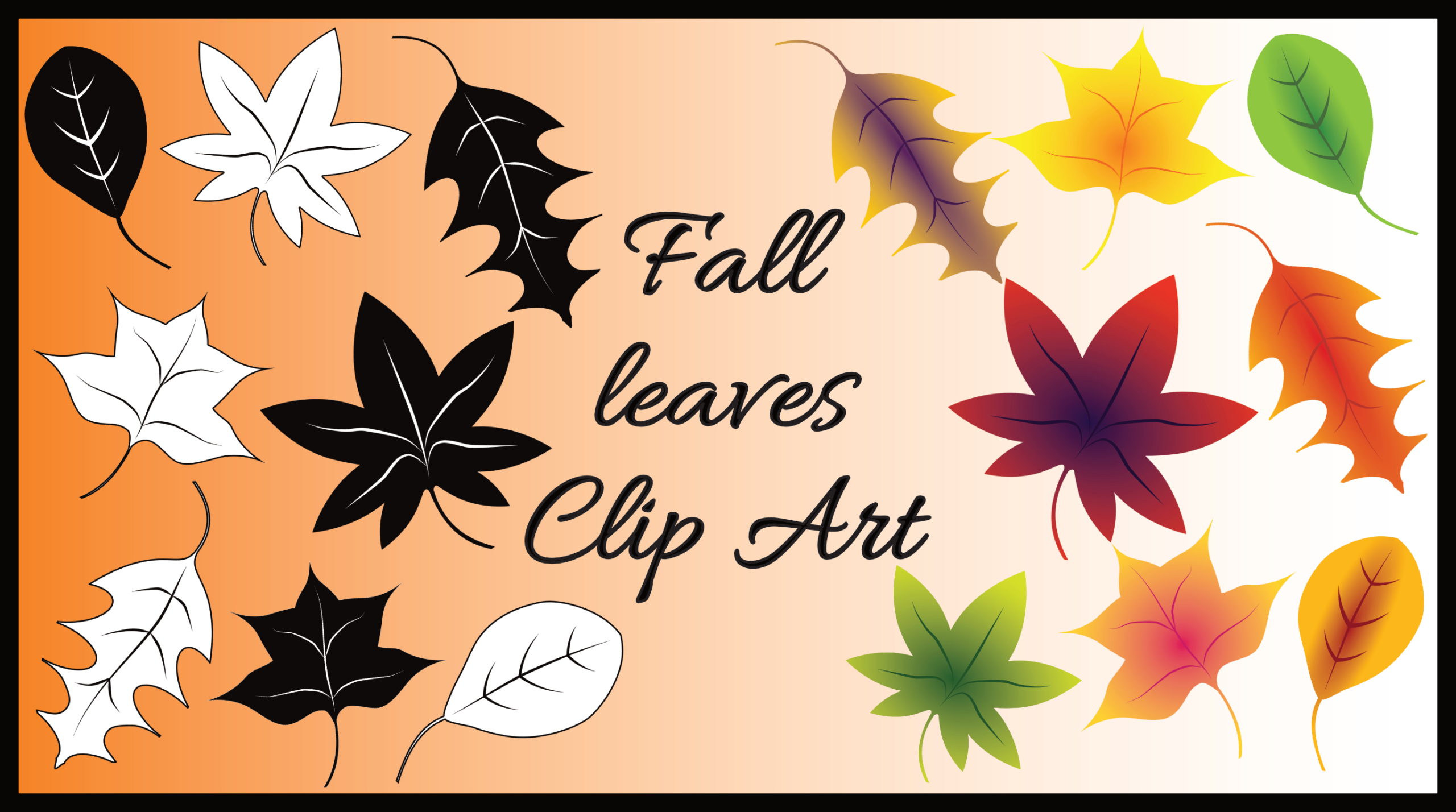Fall Leaves Clip Art - A Free Clip Art Bundle That'S Too Good To Miss! within Printable Fall Leaves Clip Art