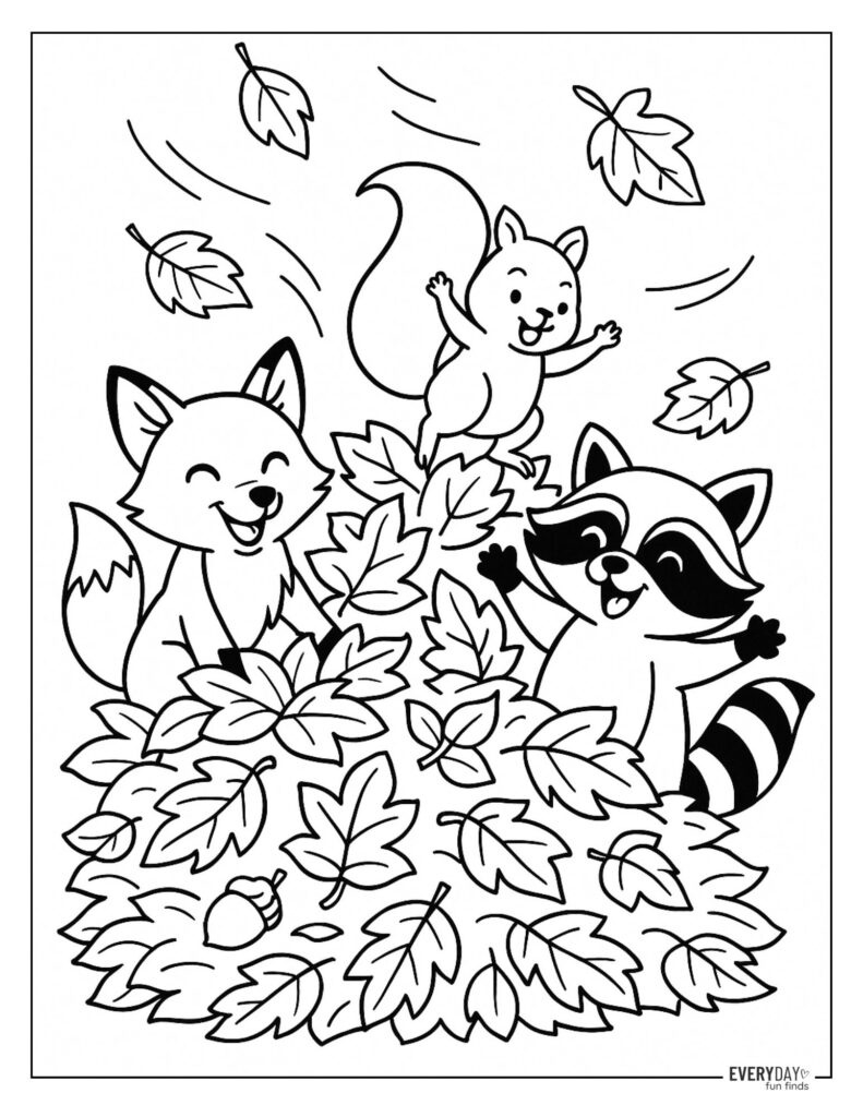 Fall Leaves Coloring Pages - Free Printables in Free Printable Fall Leaves Coloring Pages