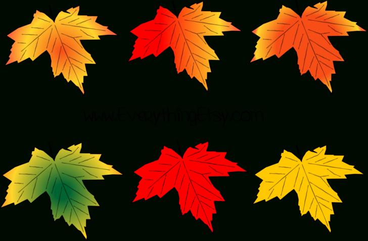 Big Fall Leaves Printable Big Fall Leaves Printable