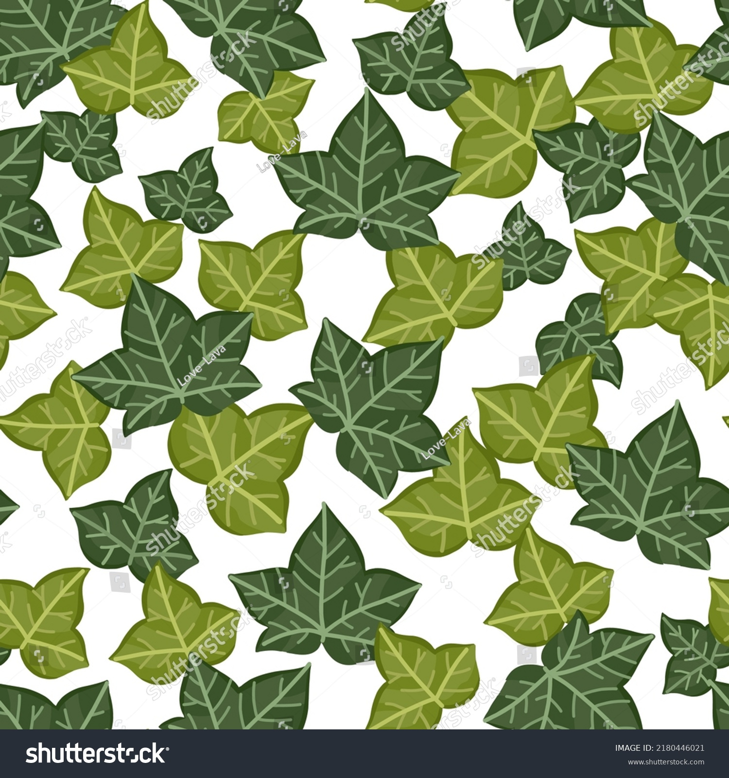 Floral Pattern Stylized Ivy Leaves On Stock Vector (Royalty Free regarding Printable Ivy Leaf Template