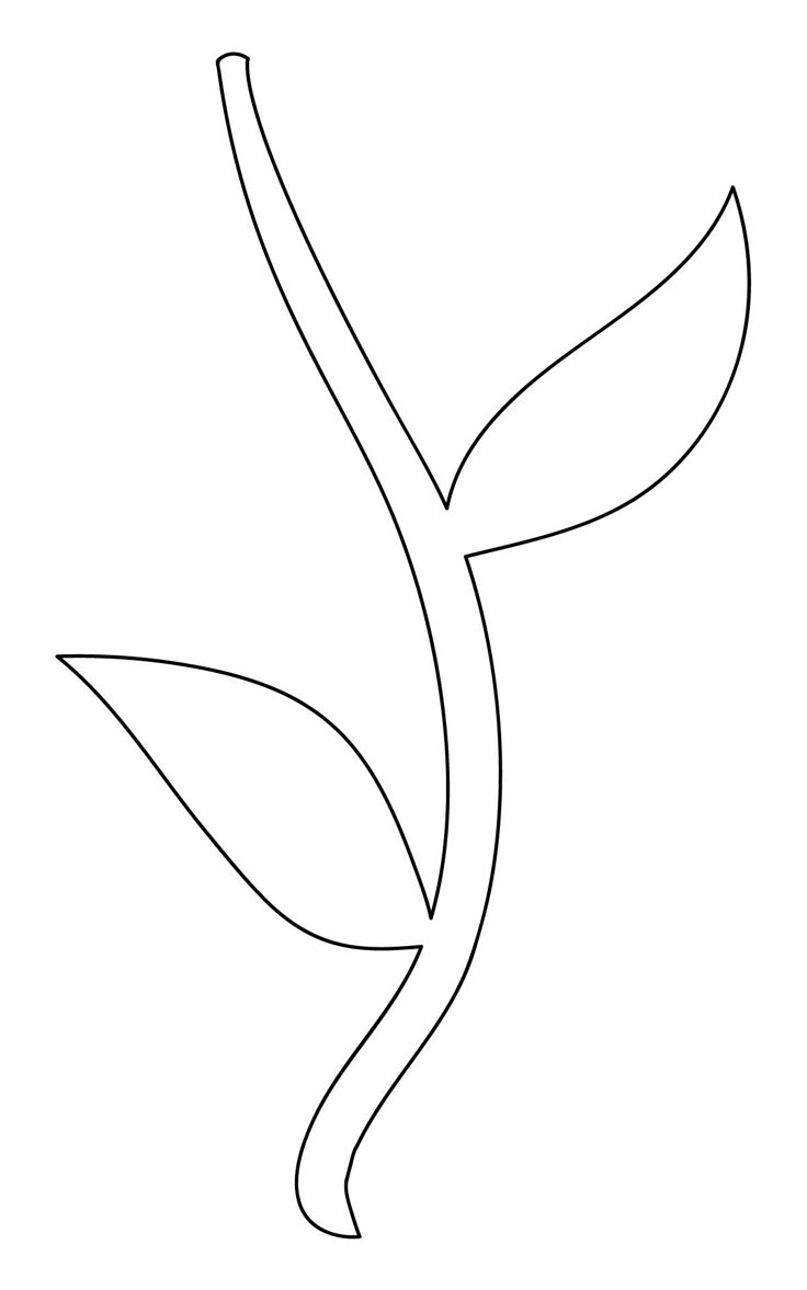 Flower Stems - 12 Free Pdf Printables | Printablee with Printable Stem And Leaf Template