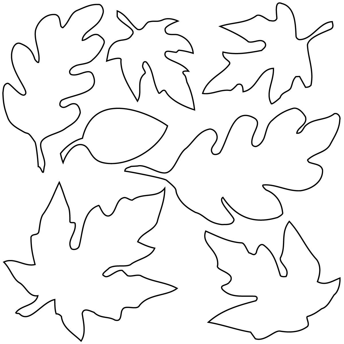 Free Leaf Line Art, Download Free Leaf Line Art Png Images, Free intended for Printable Fall Leaves Clip Art