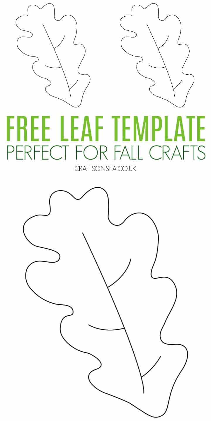 Free Leaf Template: Printable Pdf - Crafts On Sea regarding Printable Leaf Template Free