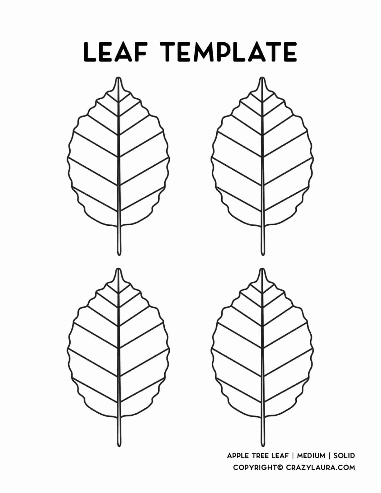Free Leaf Template & Printable Stencils For with regard to Apple Leaf Template Printable