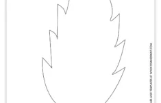 Free Printable Leaf Template - 3 Versions, 2 Sizes Each - Pjs And in Free Printable Large Leaf Template