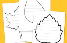 Free Printable Leaf Template Bundle For Fall in Leaf Writing Template Printable