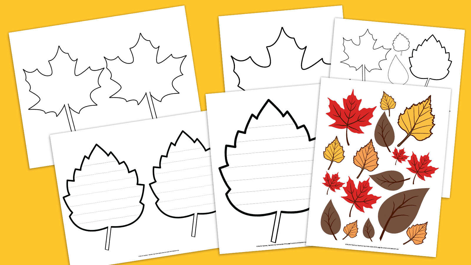Free Printable Leaf Template Bundle For Fall pertaining to Printable Fall Leaves Free