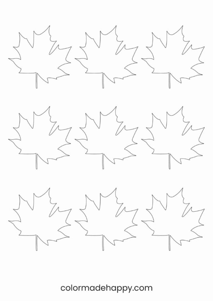 Large Printable Fall Leaves