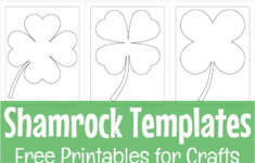 Free Printable Shamrock Templates - Small, Medium, Large with regard to Free Printable 3 Leaf Clover Template