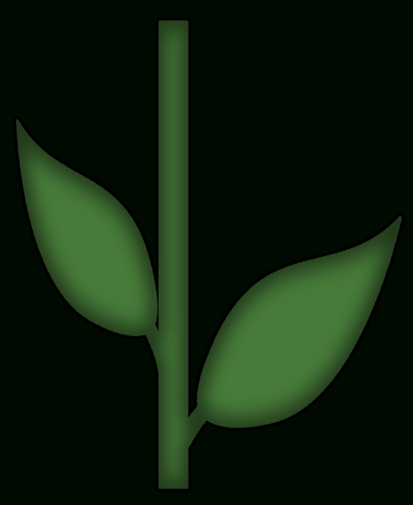 Printable Stem And Leaf Template Printable Leaves