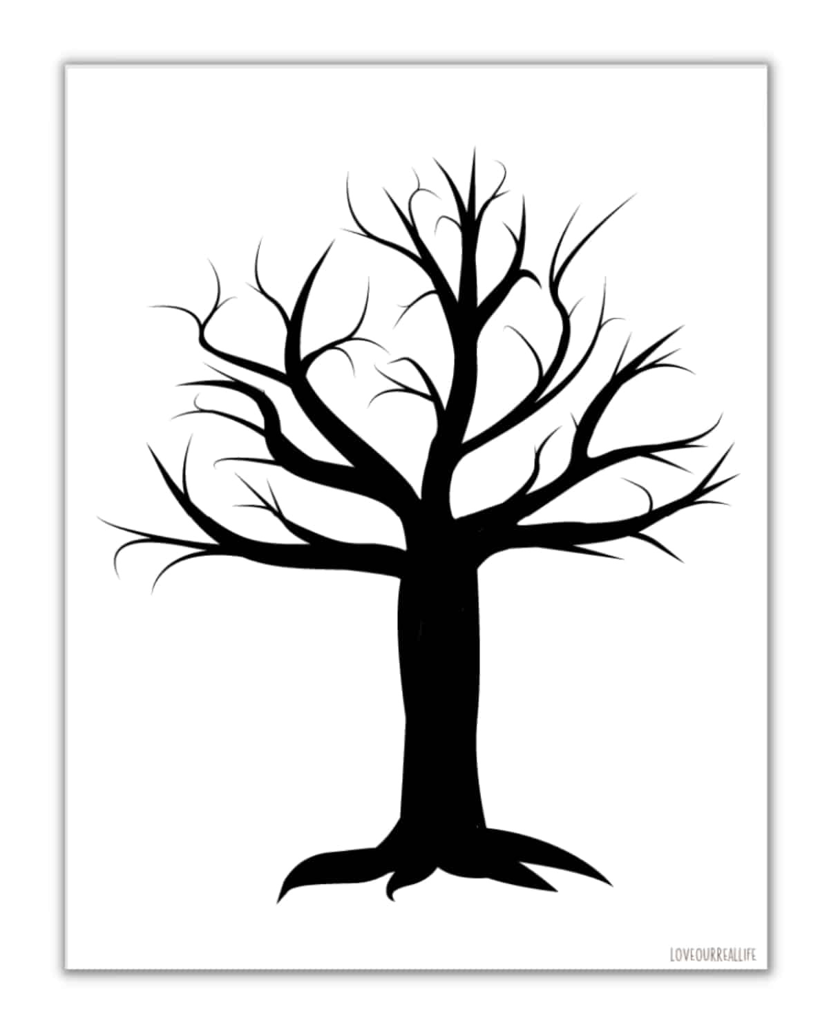 Free Printable Trees Without Leaves Template - 19 Pages ⋆ Love intended for Printable Fall Tree Without Leaves