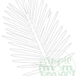 Free Printable Tropical Leaf Stencil Template   Simple Mom Project Inside Cut Out Palm Leaf Template Printable
