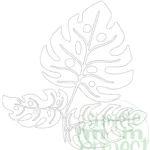 Free Printable Tropical Leaf Stencil Template   Simple Mom Project Inside Printable Tropical Leaf Template