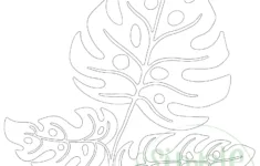 Free Printable Tropical Leaf Stencil Template - Simple Mom Project inside Printable Tropical Leaf Template