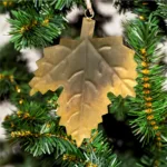 Gold Leaf Metal Ornament  Christmas Tree Decoration   The Boma For Gold Leaves For Christmas Tree