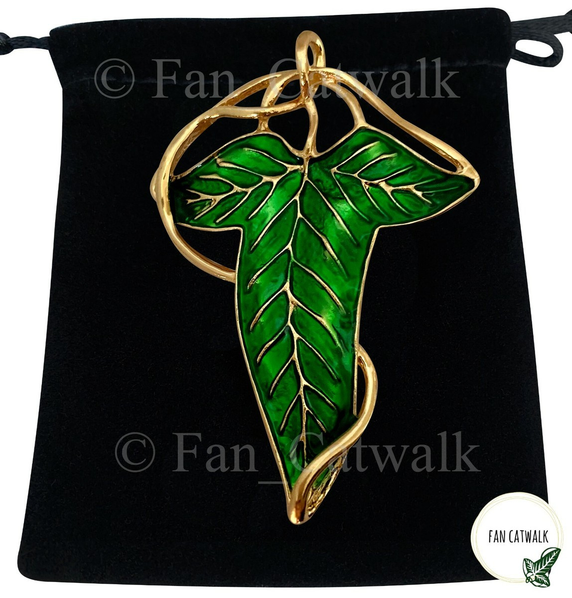 Gold Veins Elven Leaf Brooch Pin Badge Hobbit Lotr Lord Of The in Lotr Leaf Cloak Brooch Printable Template