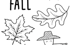 Hello Fall Printable Coloring Page - Sustain Life Journal intended for Fall Leaves Coloring Pages For Kids Printable