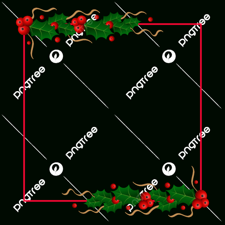 Christmas Leaves Border