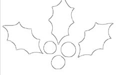 Holly Leaf Templates - Free Printable Patterns To Cut Out - What throughout Holly Leaf Template Printable