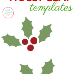 Holly Leaf Templates   Free Printable Patterns To Cut Out   What With Regard To Free Printable Holly Leaf Template