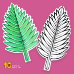 Hosanna Palm Leaf Craft For Palm Sunday – 10 Minutes Of Quality Time Inside Palm Leaf Printable Template