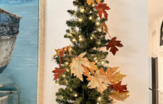 How To Decorate A Fall Tree - Celebrate &amp; Decorate intended for Christmas Tree Leaves Decor